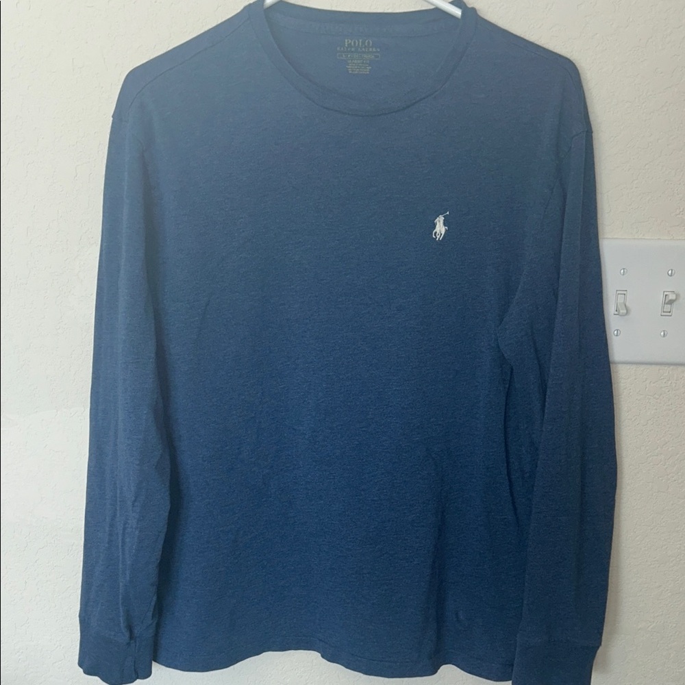Polo by Ralph Lauren Men's Classic Navy Long Sleeve Tee